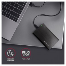 Axagon EE25-A6C USB 3.2 csavar nélküli külső alumínium HDD/SSD ház Egyéb - Nem forgalmazzuk ! - 391382