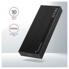 Axagon EEM2-GTR SuperSpeed+ USB-C - NVMe M.2 fekete h&aacute;z Iroda &eacute;s sz&aacute;m&iacute;t&aacute;stechnika - Adatt&aacute;rol&oacute; / merevlemez - Kieg&eacute;sz&iacute;tő - 391381