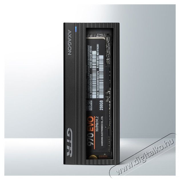 Axagon EEM2-GTR SuperSpeed+ USB-C - NVMe M.2 fekete h&aacute;z Iroda &eacute;s sz&aacute;m&iacute;t&aacute;stechnika - Adatt&aacute;rol&oacute; / merevlemez - Kieg&eacute;sz&iacute;tő - 391381