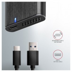 Axagon EEM2-SBC USB-C 3.2 Gen2 - M.2 SATA SSD ház Mobil / Kommunikáció / Smart - Powerbank / Külső akkumulátor és töltő - 391379