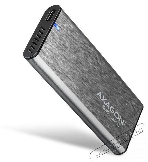 Axagon EEM2-SG2 USB-C 3.2 Gen2 - M.2 NVMe SSD h&aacute;z Iroda &eacute;s sz&aacute;m&iacute;t&aacute;stechnika - Adatt&aacute;rol&oacute; / merevlemez - Kieg&eacute;sz&iacute;tő - 391380