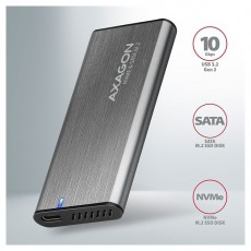Axagon EEM2-SG2 USB-C 3.2 Gen2 - M.2 NVMe SSD h&aacute;z Iroda &eacute;s sz&aacute;m&iacute;t&aacute;stechnika - Adatt&aacute;rol&oacute; / merevlemez - Kieg&eacute;sz&iacute;tő - 391380