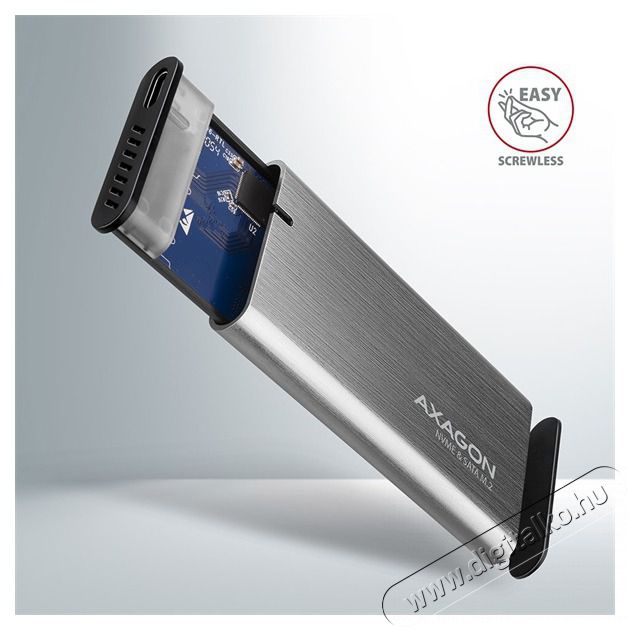 Axagon EEM2-SG2 USB-C 3.2 Gen2 - M.2 NVMe SSD h&aacute;z Iroda &eacute;s sz&aacute;m&iacute;t&aacute;stechnika - Adatt&aacute;rol&oacute; / merevlemez - Kieg&eacute;sz&iacute;tő - 391380