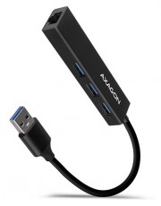 Axagon HMA-GL3A 3 portos USB3.2. Gen 2 Hub Gigabit LAN porttal - fekete Iroda és számítástechnika - Notebook kiegészítő - USB hub / elosztó - 391756