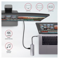 Axagon HMC-5 SuperSpeed USB-C COMBO 5in1 Hub Iroda és számítástechnika - Notebook kiegészítő - USB hub / elosztó - 391752