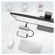 Axagon HMC-5 SuperSpeed USB-C COMBO 5in1 Hub Iroda és számítástechnika - Notebook kiegészítő - USB hub / elosztó - 391752