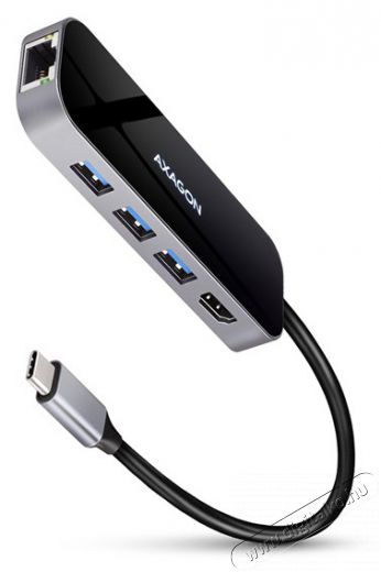 Axagon HMC-6GL SUPERSPEED USB-C COMBO 6IN1 HUB Iroda és számítástechnika - Notebook kiegészítő - USB hub / elosztó - 392361