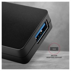 Axagon HUE-G1C 4 portos USB3.0 Hub Iroda és számítástechnika - Notebook kiegészítő - USB hub / elosztó - 391758