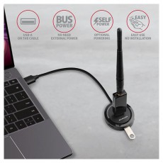 Axagon HUE-P1A 4 portos USB3.0 kör HUB Iroda és számítástechnika - Notebook kiegészítő - USB hub / elosztó - 392365