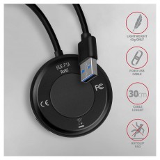 Axagon HUE-P1A 4 portos USB3.0 kör HUB Iroda és számítástechnika - Notebook kiegészítő - USB hub / elosztó - 392365
