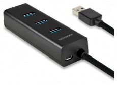 Axagon HUE-S2B 4 portos USB3.0 gyorstöltő Hub Iroda és számítástechnika - Notebook kiegészítő - USB hub / elosztó - 391671