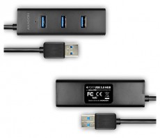 Axagon HUE-S2B 4 portos USB3.0 gyorstöltő Hub Iroda és számítástechnika - Notebook kiegészítő - USB hub / elosztó - 391671