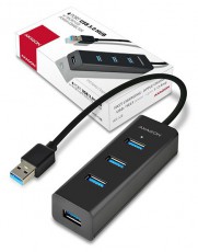 Axagon HUE-S2B 4 portos USB3.0 gyorstöltő Hub Iroda és számítástechnika - Notebook kiegészítő - USB hub / elosztó - 391671