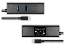 Axagon HUE-S2C 4 portos USB-C 3.0 Hub Iroda és számítástechnika - Notebook kiegészítő - USB hub / elosztó - 391673