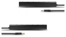 Axagon HUE-SA7BP 7 portos USB3.0 gyorstöltő fekete Hub Iroda és számítástechnika - Notebook kiegészítő - USB hub / elosztó - 391675