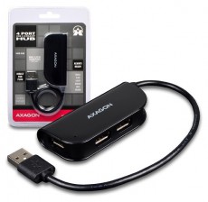 Axagon HUE-X4B 4 portos USB2.0 Hub - fekete Iroda és számítástechnika - Notebook kiegészítő - USB hub / elosztó - 391749