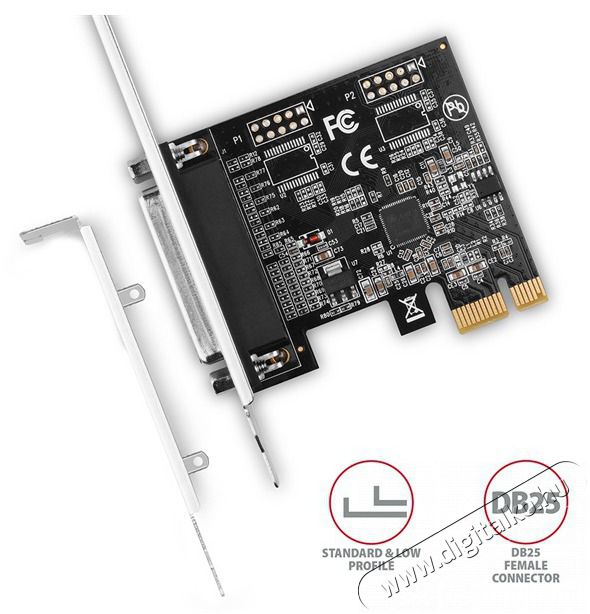 Axagon PCEA-P1N 1 db p&aacute;rhuzamos portos 1 s&aacute;vos PCI-Express k&aacute;rtya Iroda &eacute;s sz&aacute;m&iacute;t&aacute;stechnika - Egy&eacute;b sz&aacute;m&iacute;t&aacute;stechnikai term&eacute;k - 392419