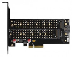 Axagon PCEM2-DC PCI-Express - NVME+NGFF M.2 hűtővel ellátott adapter Iroda és számítástechnika - Egyéb számítástechnikai termék - 391464