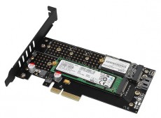 Axagon PCEM2-DC PCI-Express - NVME+NGFF M.2 hűtővel ellátott adapter Iroda és számítástechnika - Egyéb számítástechnikai termék - 391464