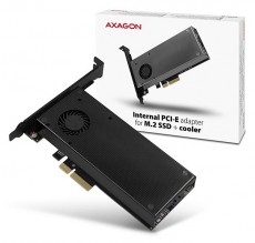 Axagon PCEM2-DC PCI-Express - NVME+NGFF M.2 hűtővel ellátott adapter Iroda és számítástechnika - Egyéb számítástechnikai termék - 391464