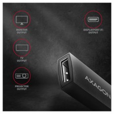 Axagon RVC-DP USB-C - Displayport adapter Tv kiegészítők - Kábel / csatlakozó - Csatlakozó / elosztó / átalakító - 391554