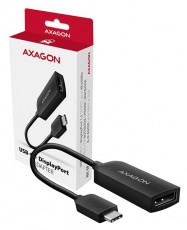 Axagon RVC-DP USB-C - Displayport adapter Tv kiegészítők - Kábel / csatlakozó - Csatlakozó / elosztó / átalakító - 391554