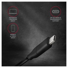 Axagon RVC-DPC USB-C - Displayport kábel Tv kiegészítők - Kábel / csatlakozó - Csatlakozó / elosztó / átalakító - 391552