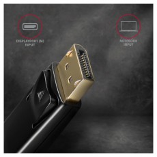 Axagon RVD-HI14C2 Displayport - HDMI 1.4 kábel Tv kiegészítők - Kábel / csatlakozó - Hdmi kábel - 391079