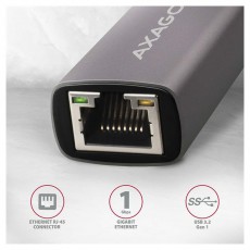 Axagon ADE-TR Type-A USB 3.2 - Gigabit Ethernet Adapter Iroda és számítástechnika - Hálózat - Hálózati kiegészítő - 395308