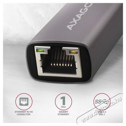 Axagon ADE-TR Type-A USB 3.2 - Gigabit Ethernet Adapter Iroda és számítástechnika - Hálózat - Hálózati kiegészítő - 395308