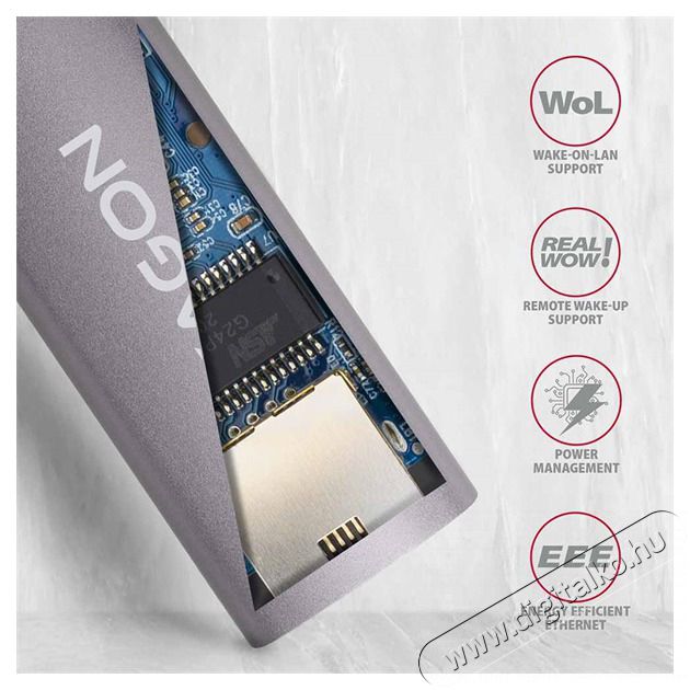 Axagon ADE-TR Type-A USB 3.2 - Gigabit Ethernet Adapter Iroda és számítástechnika - Hálózat - Hálózati kiegészítő - 395308