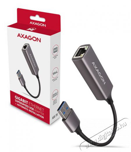 Axagon ADE-TR Type-A USB 3.2 - Gigabit Ethernet Adapter Iroda és számítástechnika - Hálózat - Hálózati kiegészítő - 395308