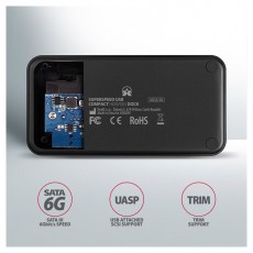 Axagon ADSA-SN Usb 3.0 Sata Fekete dokkoló állomás Iroda és számítástechnika - Adattároló / merevlemez - Kiegészítő - 395307