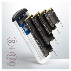 Axagon Axagon EEM2-SA USB microB 3.2 Gen1 - M.2 SATA SSD ház Iroda és számítástechnika - Adattároló / merevlemez - Kiegészítő - 395351