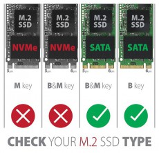Axagon Axagon EEM2-SA USB microB 3.2 Gen1 - M.2 SATA SSD ház Iroda és számítástechnika - Adattároló / merevlemez - Kiegészítő - 395351