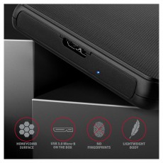 Axagon EE25-SL USB 3.2 Fekete csavar nélküli külső HDD/SSD ház Egyéb - Nem forgalmazzuk ! - 395353