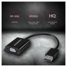 Axagon RVD-VGN Displayport - VGA Adapter Tv kiegészítők - Kábel / csatlakozó - Csatlakozó / elosztó / átalakító - 395418