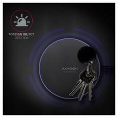 Axagon WDC-P10T Vezeték nélküli vékony QI töltő Mobil / Kommunikáció / Smart - Powerbank / Külső akkumulátor és töltő - 394104