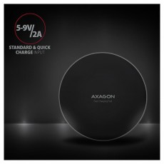 Axagon WDC-P10T Vezeték nélküli vékony QI töltő Mobil / Kommunikáció / Smart - Powerbank / Külső akkumulátor és töltő - 394104