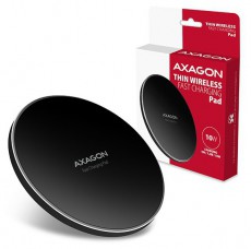 Axagon WDC-P10T Vezeték nélküli vékony QI töltő Mobil / Kommunikáció / Smart - Powerbank / Külső akkumulátor és töltő - 394104