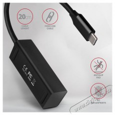 Axagon HUE-M1C 4 portos USB3.0 mini HUB Iroda és számítástechnika - Notebook kiegészítő - USB hub / elosztó - 392362