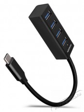 Axagon HUE-M1C 4 portos USB3.0 mini HUB Iroda és számítástechnika - Notebook kiegészítő - USB hub / elosztó - 392362