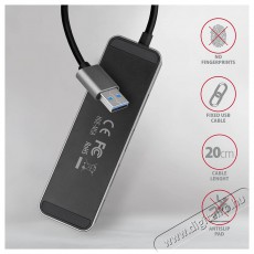 Axagon HUE-MSA 4 portos USB3.0 switch HUB Iroda &eacute;s sz&aacute;m&iacute;t&aacute;stechnika - Notebook kieg&eacute;sz&iacute;tő - USB hub / eloszt&oacute; - 391678