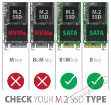 Axagon RSS-M2B M.2 SSD merevlemez - fekete Iroda és számítástechnika - Adattároló / merevlemez - Külső SSD - 391312