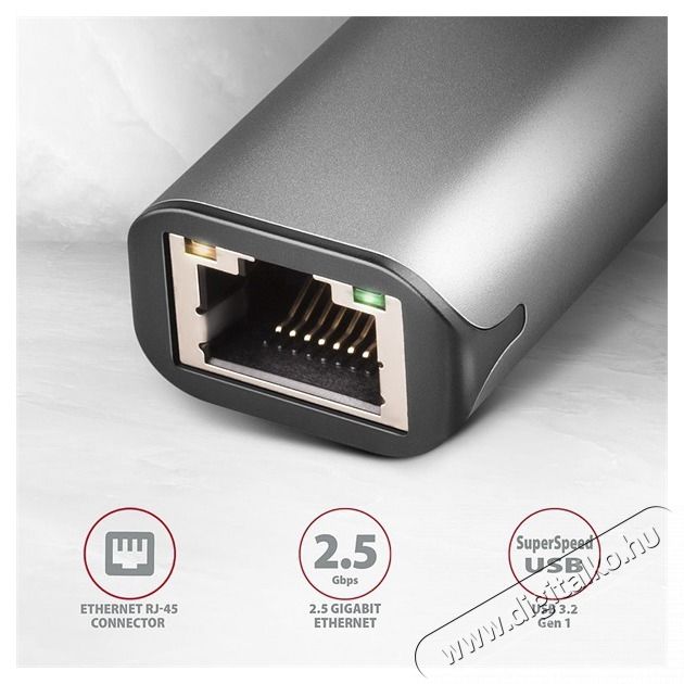 Axagon ADE-25RC Type-C USB 3.2 - Gigabit Ethernet adapter Iroda &eacute;s sz&aacute;m&iacute;t&aacute;stechnika - Sz&aacute;m&iacute;t&oacute;g&eacute;p tartoz&eacute;k - H&aacute;l&oacute;zati k&aacute;bel - 441835