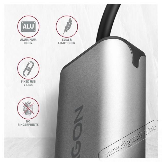 Axagon ADE-25RC Type-C USB 3.2 - Gigabit Ethernet adapter Iroda &eacute;s sz&aacute;m&iacute;t&aacute;stechnika - Sz&aacute;m&iacute;t&oacute;g&eacute;p tartoz&eacute;k - H&aacute;l&oacute;zati k&aacute;bel - 441835