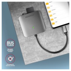 Axagon CRE-S3C USB-C 3.2 SD/microSD/CF k&uuml;lső k&aacute;rtyaolvas&oacute; Mem&oacute;ria k&aacute;rtya / Pendrive - K&aacute;rtya olvas&oacute; - 453166