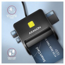 Axagon CRE-SM3SD USB Smart card & SD/microSD/SIM card FlatReader okos kártyaolvasó Iroda és számítástechnika - Egyéb számítástechnikai termék - 459130