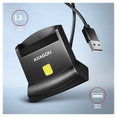 Axagon CRE-SM4N USB Smart card StandReader okos kártyaolvasó Memória kártya / Pendrive - Kártya olvasó - 459131