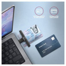 Axagon CRE-SMP1A USB Smart card PocketReader összecsukható okos kártyaolvasó Iroda és számítástechnika - Egyéb számítástechnikai termék - 459132